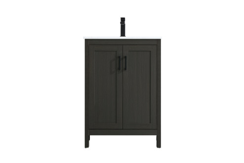 Vanity Cabinet 2Dr W24''xD19''xH34'' Mocha Brown (758|VF25124MMB)