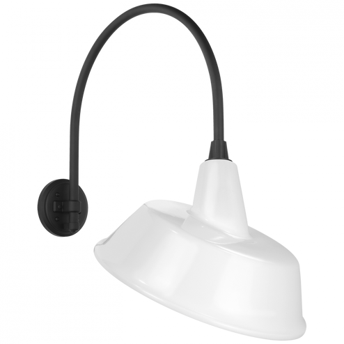 Academy 19.5'' Arched Mack Barn Light (279|TOB 2815MBK/S4-WHT)