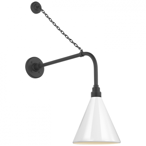 Academy 20'' Anchored Rex Barn Light (279|TOB 2810MBK/S10-WHT)