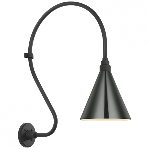 Academy 18'' Larrabee Barn Light (279|TOB 2805MBK/S10-G)