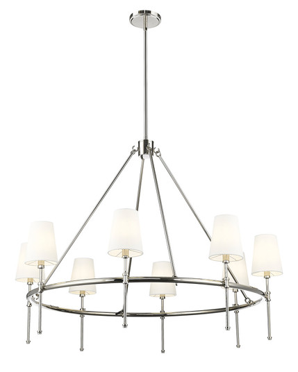 Adorra 40'' Wide 8-Light Chandelier - Polished Nickel (670|16608-PN)