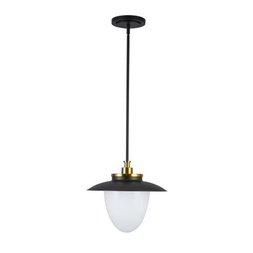 Dahlia 1 Light Pendant 15'', Black (12|AC11905BB)