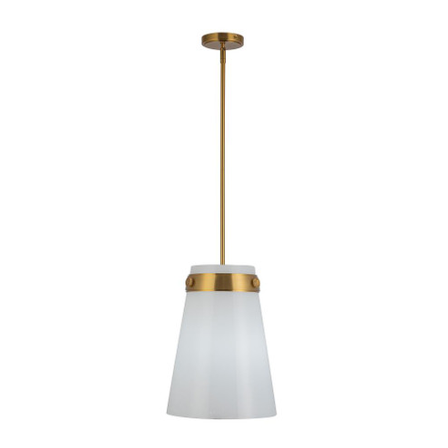 Dahlia 1 Light Pendant 12'', Brushed Brass (12|AC10640BR)