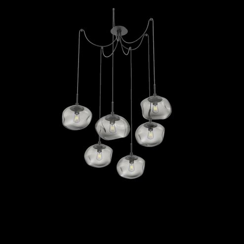 Nova Round 6pc Swag Multi-Pendant (Bulb) (1289|SCB0064-06-MB-S-C01-E2)