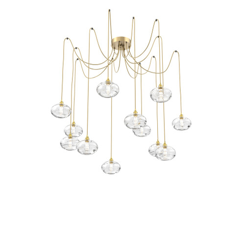 Coppa Round 12pc Swag Multi-Pendant (1289|SCB0036-12-GB-OC-C01-E2)