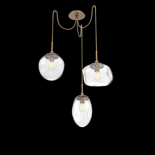 Cosmos Round 3pc Swag Multi-Pendant (Bulb) (1289|SCB0065-03-NB-C-C01-E2)