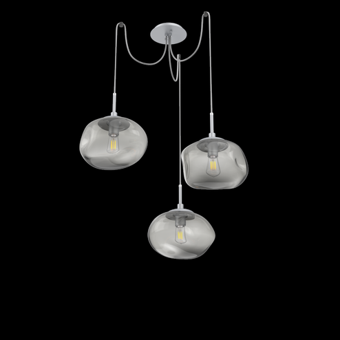 Nova Round 3pc Swag Multi-Pendant (Bulb) (1289|SCB0064-03-CS-S-C01-E2)