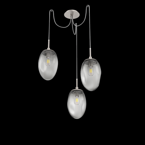 Meteo Round 3pc Swag Multi-Pendant (Bulb) (1289|SCB0063-03-BS-S-C01-E2)