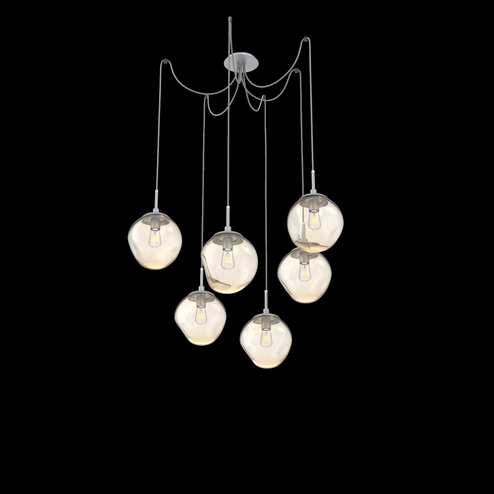 Aster Round 6pc Swag Multi-Pendant (Bulb) (1289|SCB0062-06-CS-A-C01-E2)