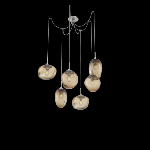 Cosmos Round 6pc Swag Multi-Pendant (Bulb) (1289|SCB0065-06-BS-B-C01-E2)
