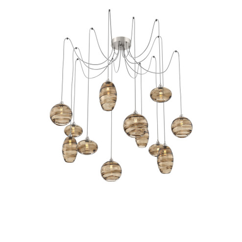 Misto Round 12pc Swag Multi-Pendant (1289|SCB0048-12-BS-OB-C01-E2)