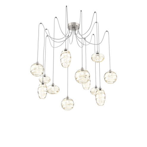 Misto Round 12pc Swag Multi-Pendant (1289|SCB0048-12-BS-OA-C01-E2)