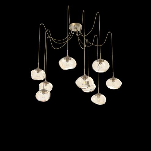 Nova Round 9pc Swag Multi-Pendant (Bulb) (1289|SCB0064-09-GB-A-C01-E2)