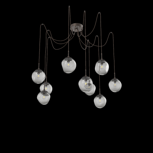 Aster Round 9pc Swag Multi-Pendant (Bulb) (1289|SCB0062-09-FB-S-C01-E2)