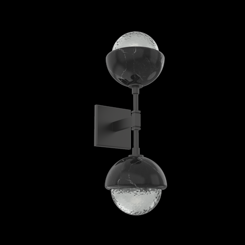 Cabochon Double Sconce (1289|IDB0093-02-MB-S-L3-BM)