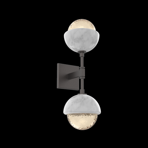 Cabochon Double Sconce (1289|IDB0093-02-GP-A-L1-WM)