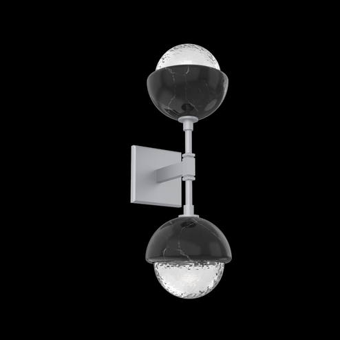 Cabochon Double Sconce (1289|IDB0093-02-CS-C-L1-BM)