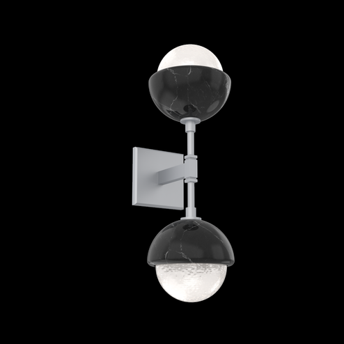 Cabochon Double Sconce (1289|IDB0093-02-CS-WL-L3-BM)
