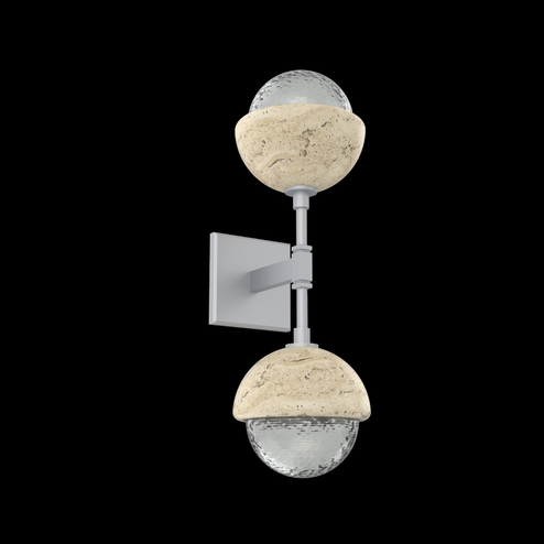 Cabochon Double Sconce (1289|IDB0093-02-CS-S-L3-TR)