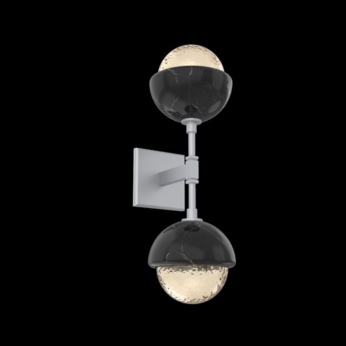 Cabochon Double Sconce (1289|IDB0093-02-CS-A-L3-BM)