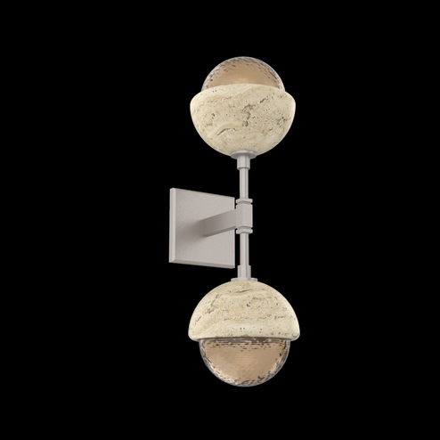 Cabochon Double Sconce (1289|IDB0093-02-BS-B-L1-TR)