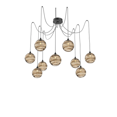 Terra Round 9pc Swag Multi-Pendant (1289|SCB0047-09-MB-OB-C01-E2)