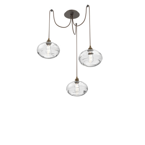 Coppa Round 3pc Swag Multi-Pendant (1289|SCB0036-03-FB-OC-C01-E2)