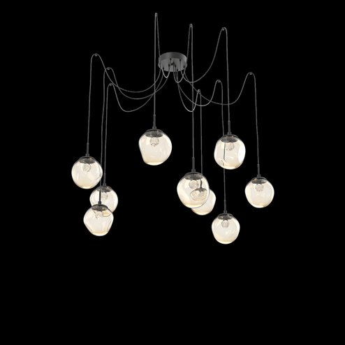 Aster Round 9pc Swag Multi-Pendant (LED) (1289|SCB0066-09-MB-FA-C01-L1)