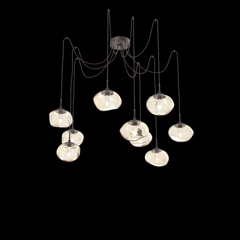 Nova Round 9pc Swag Multi-Pendant (LED) (1289|SCB0068-09-FB-GA-C01-L1)