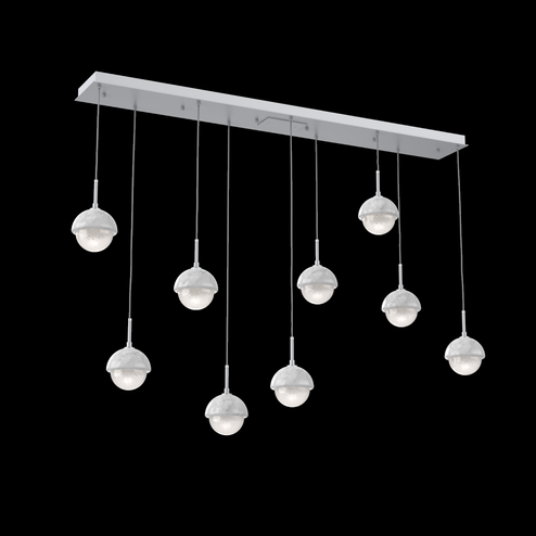 Cabochon Linear 9pc Multi-Pendant (1289|PLB0093-09-CS-WL-C01-L3-WM)