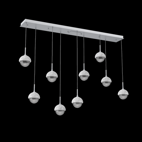 Cabochon Linear 9pc Multi-Pendant (1289|PLB0093-09-CS-S-C01-L1-WM)