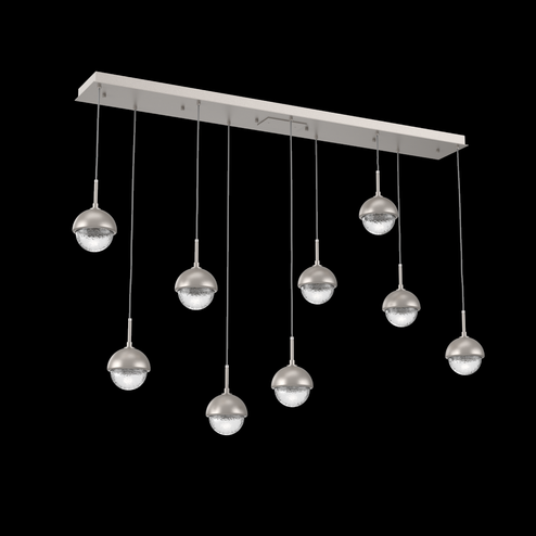 Cabochon Linear 9pc Multi-Pendant (1289|PLB0093-09-BS-C-C01-L1-MS)