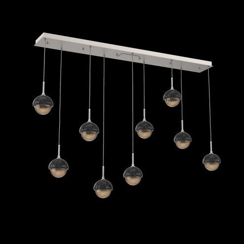 Cabochon Linear 9pc Multi-Pendant (1289|PLB0093-09-BS-B-C01-L1-BM)