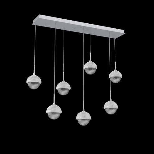 Cabochon Linear 7pc Multi-Pendant (1289|PLB0093-07-CS-S-C01-L3-WM)