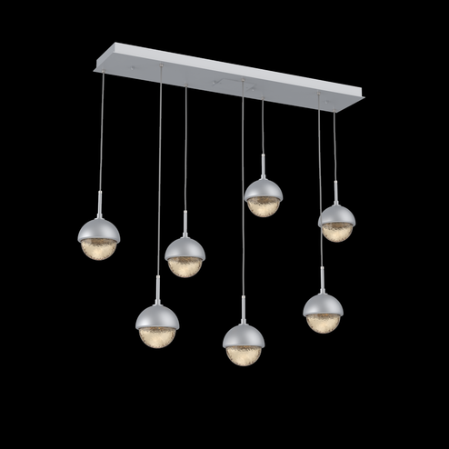 Cabochon Linear 7pc Multi-Pendant (1289|PLB0093-07-CS-A-C01-L1-MS)