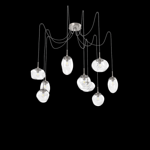 Cosmos Round 9pc Swag Multi-Pendant (Bulb) (1289|SCB0065-09-BS-C-C01-E2)