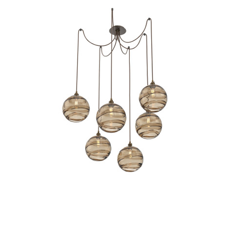 Terra Round 6pc Swag Multi-Pendant (1289|SCB0047-06-FB-OB-C01-E2)
