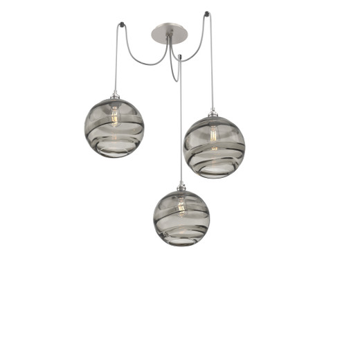 Terra Round 3pc Swag Multi-Pendant (1289|SCB0047-03-BS-OS-C01-E2)
