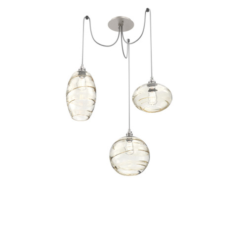 Misto Round 3pc Swag Multi-Pendant (1289|SCB0048-03-BS-OA-C01-E2)