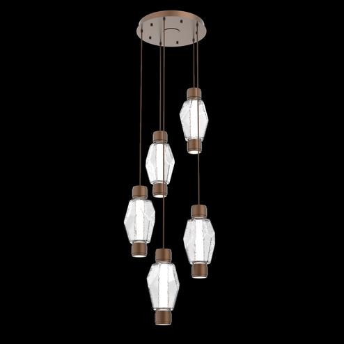 Mandrel Round 5pc Multi-Pendant - Gem (1289|CHB0039-D5-BB-C-C01-L3)