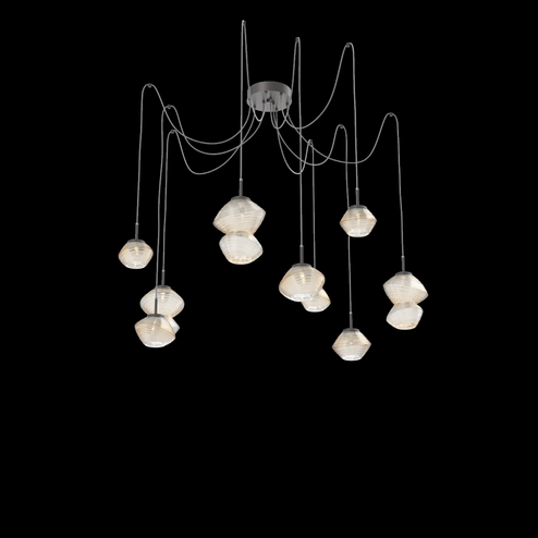 Mesa Round 9pc Swag Multi-Pendant (1289|SCB0089-09-GP-A-C01-L3)