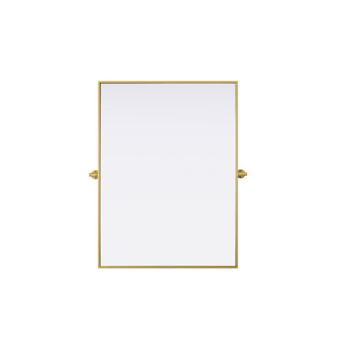 Metal Frame Mirror 40''W x 30''H Brass (758|MR6H4030BRA)