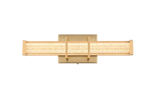 Wall Sconce L16'' E4.5'' H4.3'' LED 8W 3CCT Satin Gold (758|LD302W16SG)