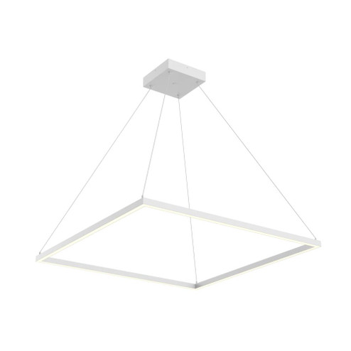 Piazza 36-in White LED Pendant (461|PD88136-WH-UNV-010)