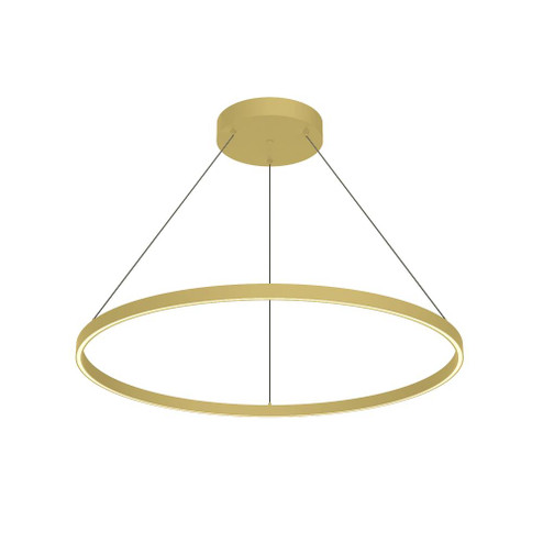 Cerchio 36-in Brushed Gold LED Pendant (461|PD87136-BG-UNV-010)