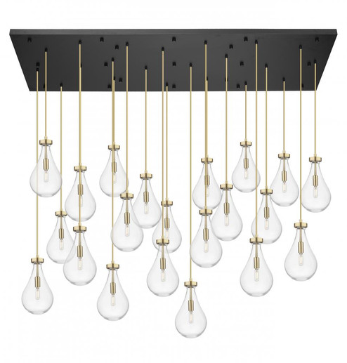 Owego - 21 Light - 71 inch - Champagne Bronze - Multi Pendant (3442|172BK-451-1P-CB-G451-7CL)