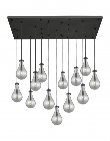 Owego - 13 Light - 54 inch - Matte Black - Multi Pendant (3442|154BK-451-1P-BK-G451-7SM)