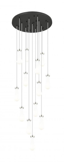 Owego - 13 Light - 32 inch - Brushed Polished Nickel - Multi Pendant (3442|132BK-451-1P-PN-G451-4GWH)