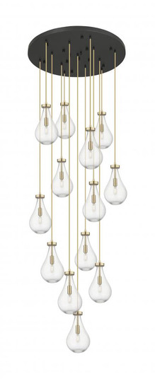 Owego - 13 Light - 32 inch - Champagne Bronze - Multi Pendant (3442|132BK-451-1P-CB-G451-7SDY)