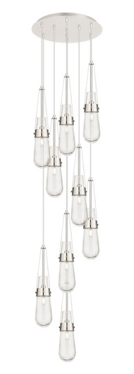 Milan - 9 Light - 19 inch - Polished Nickel - Multi Pendant (3442|119-452-1P-PN-G452-4SDY)